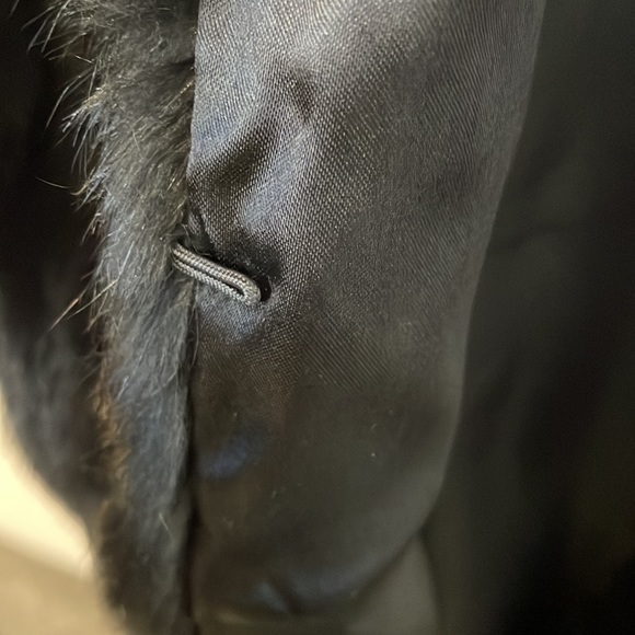 MICHAEL Michael Kors black real rabbit fur vest size M - Picture 4 of 6